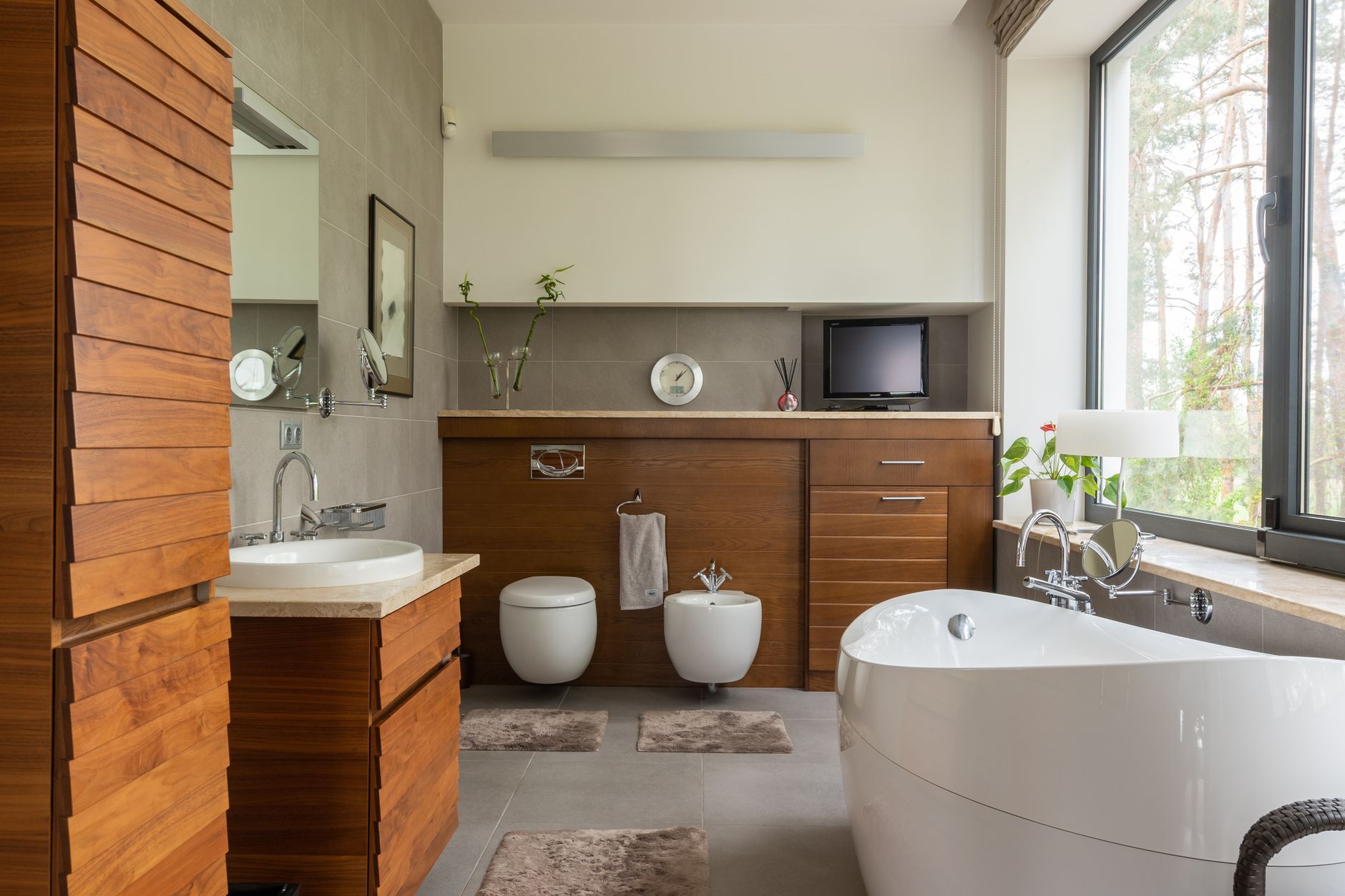 meuble salle de bain bois